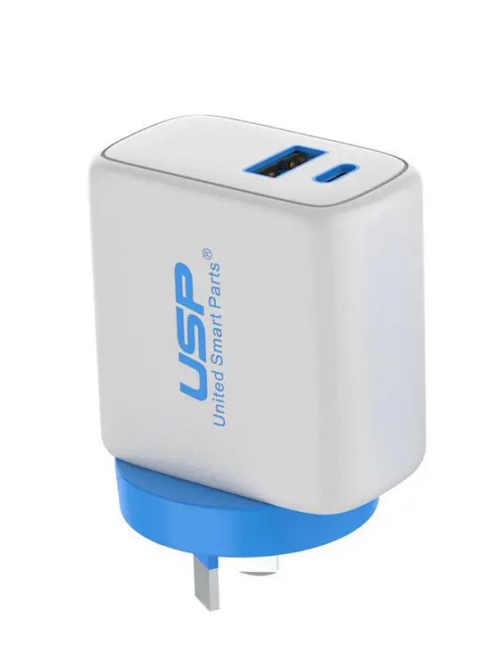 30W 2-Port Qualcomm Charger Quick Charge Wall Power Adapter with 1M Lighting cable Sunday's Creative