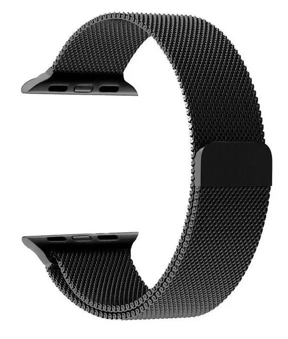 iWatch mesh band Black strap band 38/40/41/42/44/45/49 mm Sunday's Creative