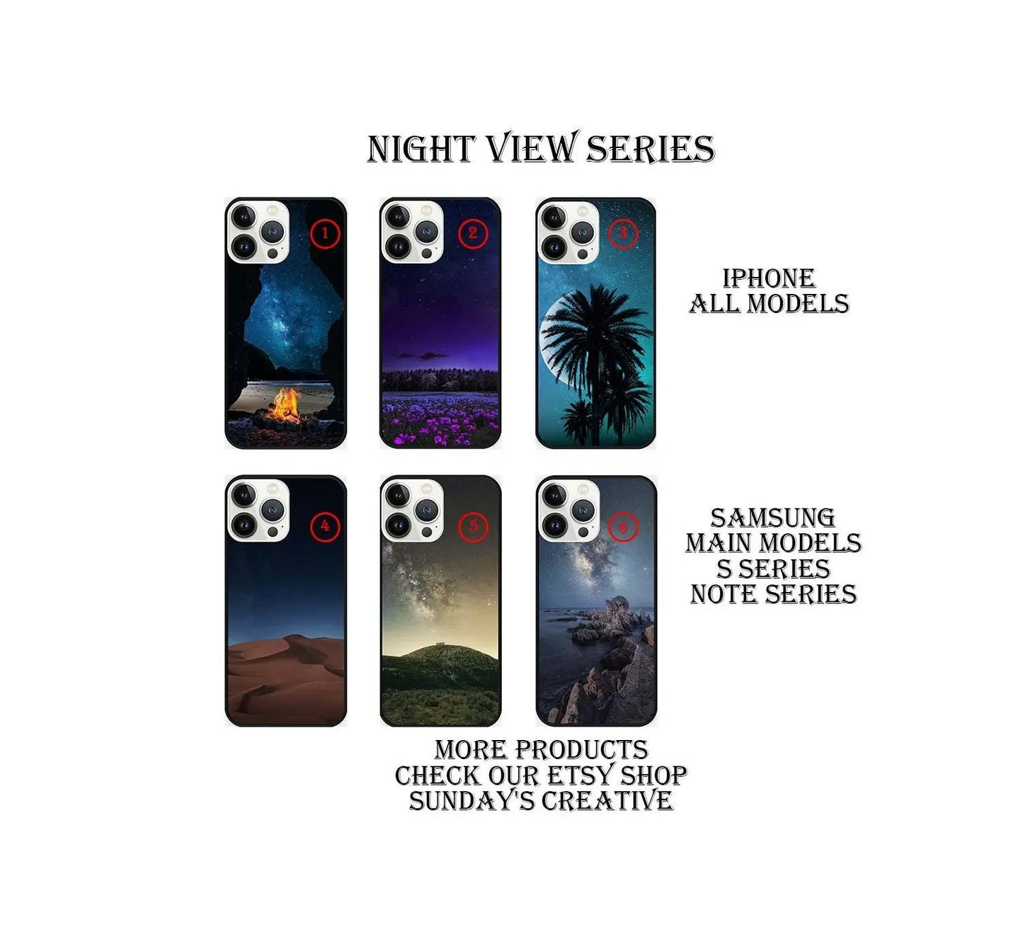 Designed phone cases Night View series 01 Sunday's Creative