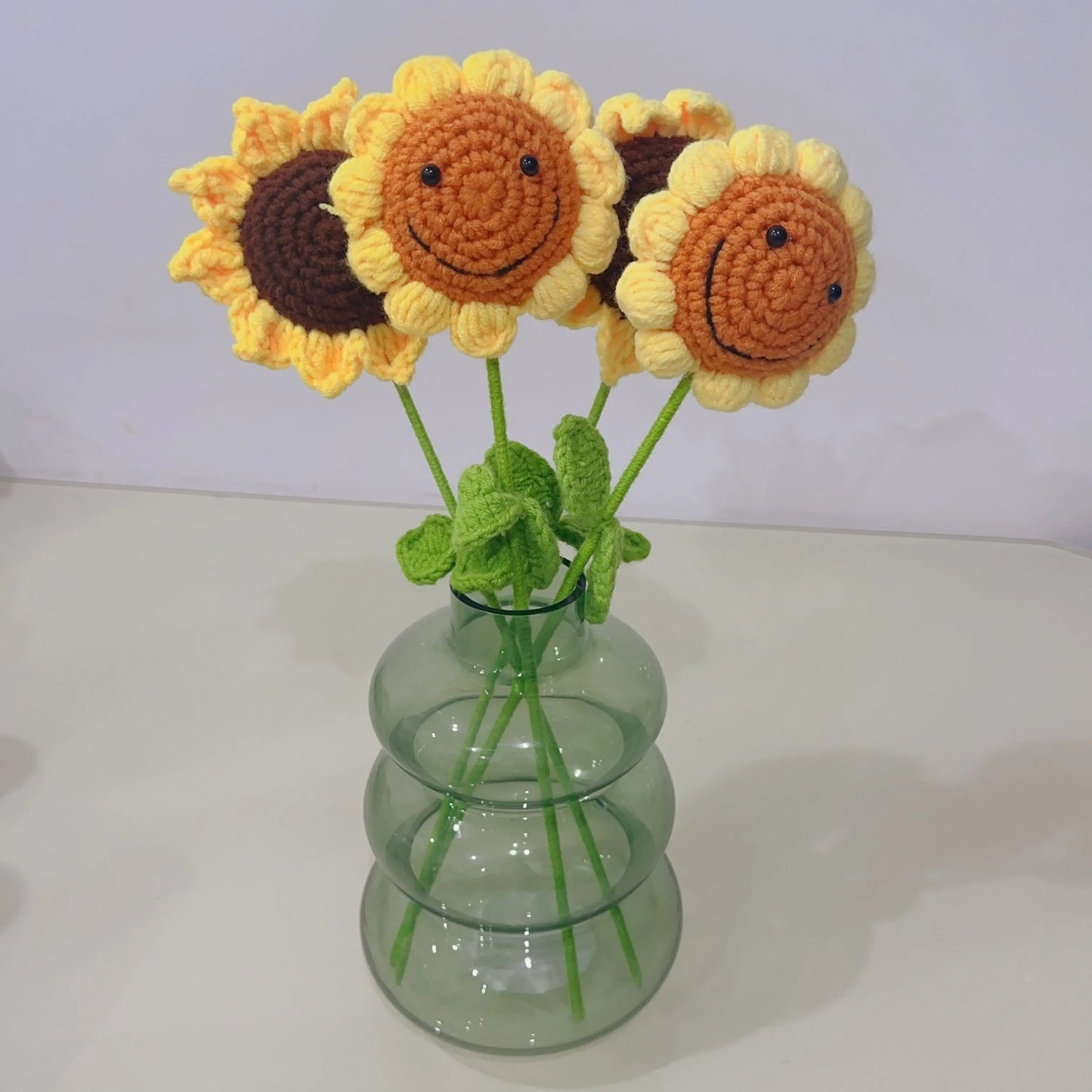 Hand knitted Woolen Sunflowers Sunday's Creative