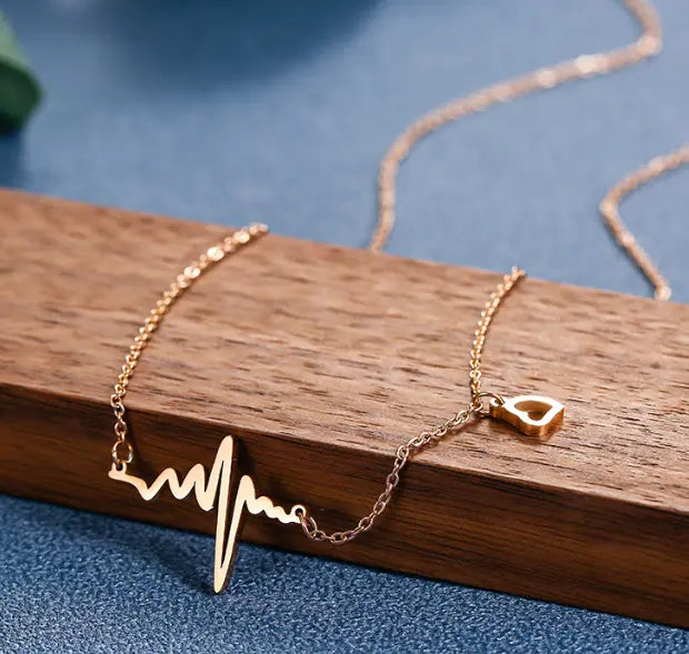 Heart Beat Designer Elegant Luxury Necklace Sunday's Creative