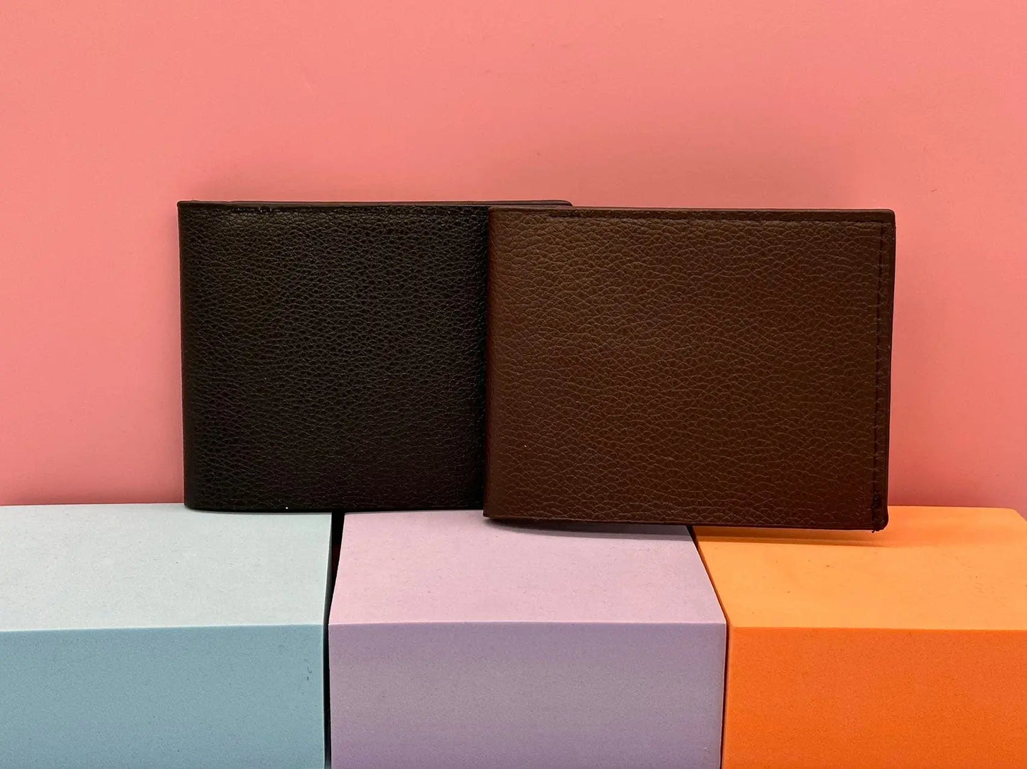 Personalised Initials Gold or Silver Emboss Leather men's wallet Sunday's Creative