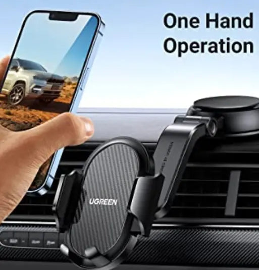 UGREEN Waterfall-Shaped Suction Cup Car Phone Mount Dashboard Holder Compatible with 4.7-7.2'' Phones Sunday's Creative