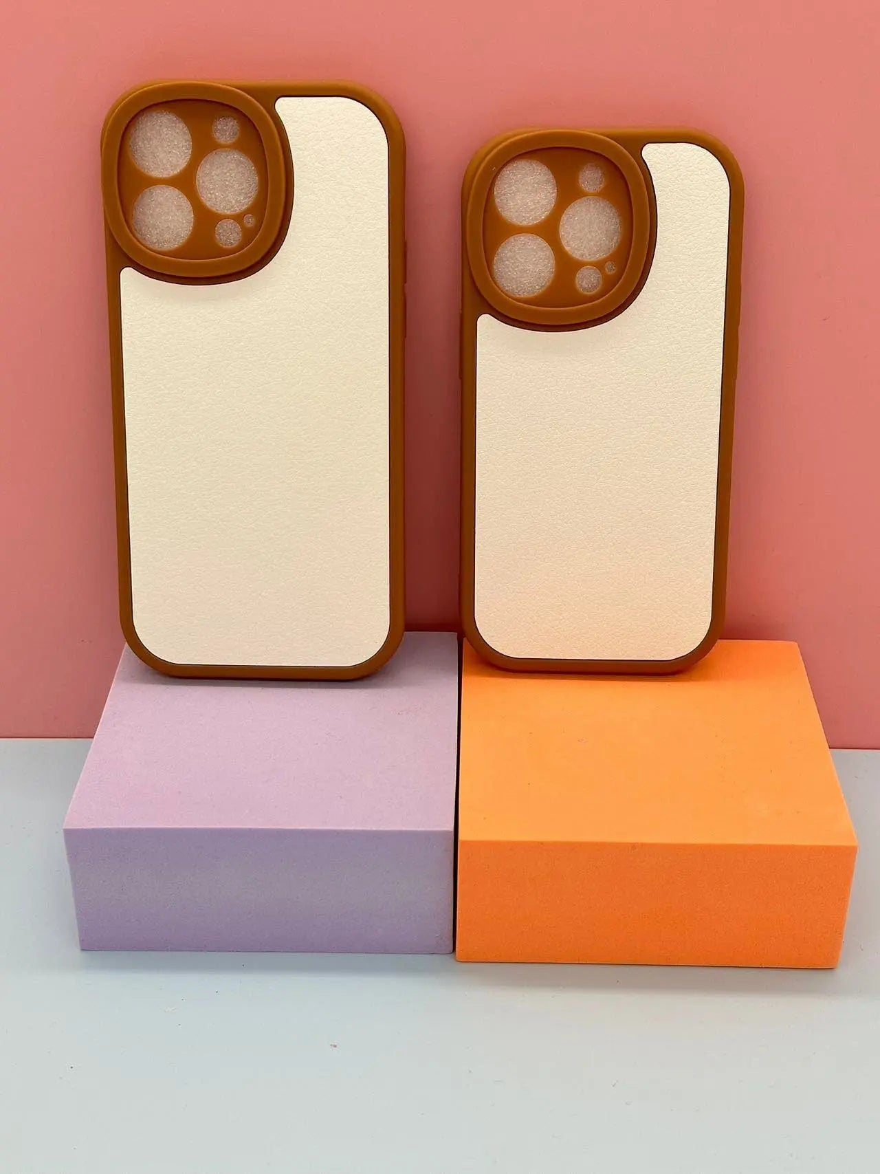 White leather looking Case For iPhone iPhone 14 pro and 14 pro max Sunday's Creative