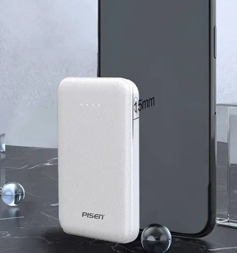 Mini Power Bank Dual USB Output 5000mah (White) PISEN Sunday's Creative