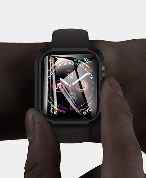 iWatch Series SE 8 7 6 5 4 3 Case Full Glass Case 38 41 45 40 44mm Sunday's Creative