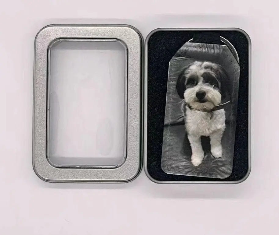 Personalized rectangle PU Leather made Keychain Sunday's Creative