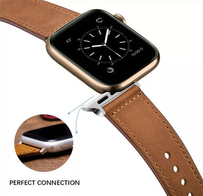 iWatch Leather band Black strap band 38/40/41/42/44/45/49 mm Sunday's Creative