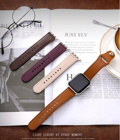 iWatch Leather band Brown strap band 38/40/41/42/44/45/49 mm Sunday's Creative