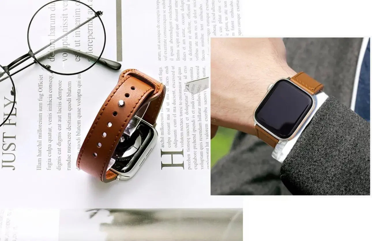 iWatch Leather band Lavender strap band 38/40/41/42/44/45/49 mm Sunday's Creative