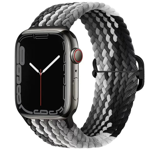 iWatch Sporty band black and white strap band 38/40/41/42/44/45/49 mm Sunday's Creative