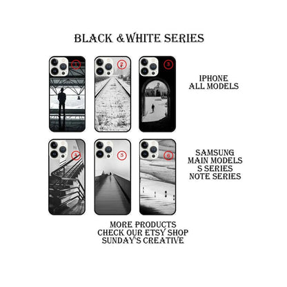 Designed phone cases  Black and White series Sunday's Creative