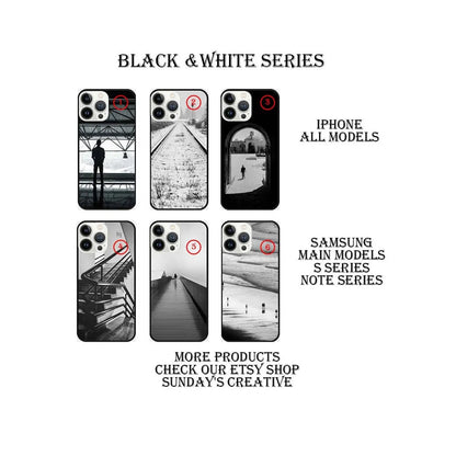 Designed phone cases Black and White  series Sunday's Creative