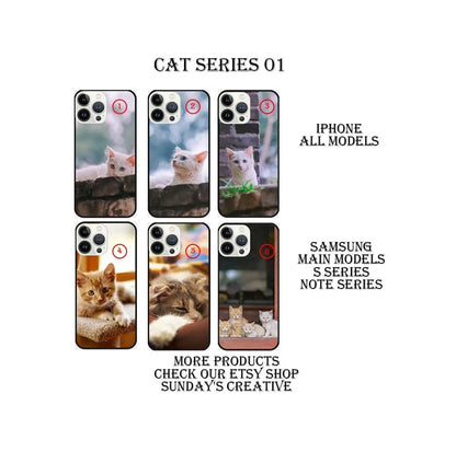Designed phone cases  Cat series 01 Sunday's Creative