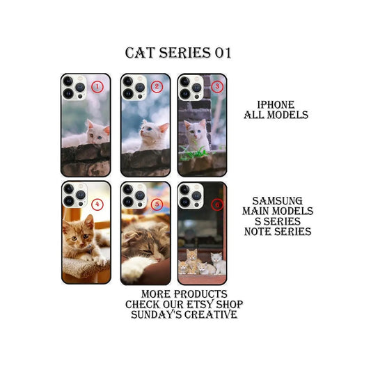 Designed phone cases  Cat series 01 Sunday's Creative