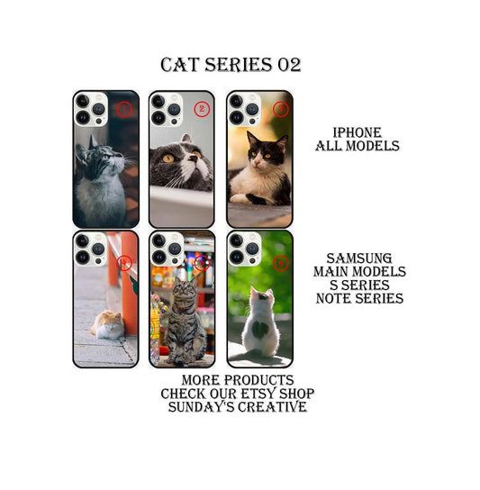 Designed phone cases Cat  series 02 Sunday's Creative