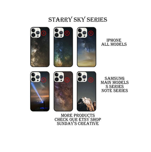 Designed phone cases  Starry Sky series Sunday's Creative