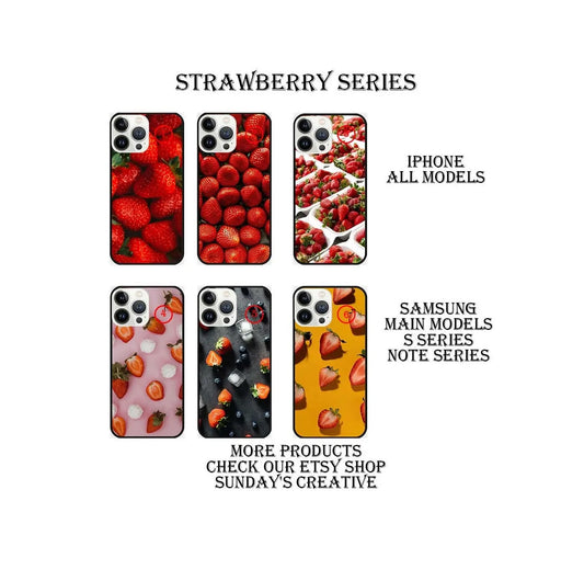 Designed phone cases Strawberry  series Sunday's Creative