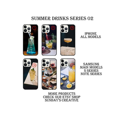 Designed phone cases Summer Drinks  series 02 Sunday's Creative