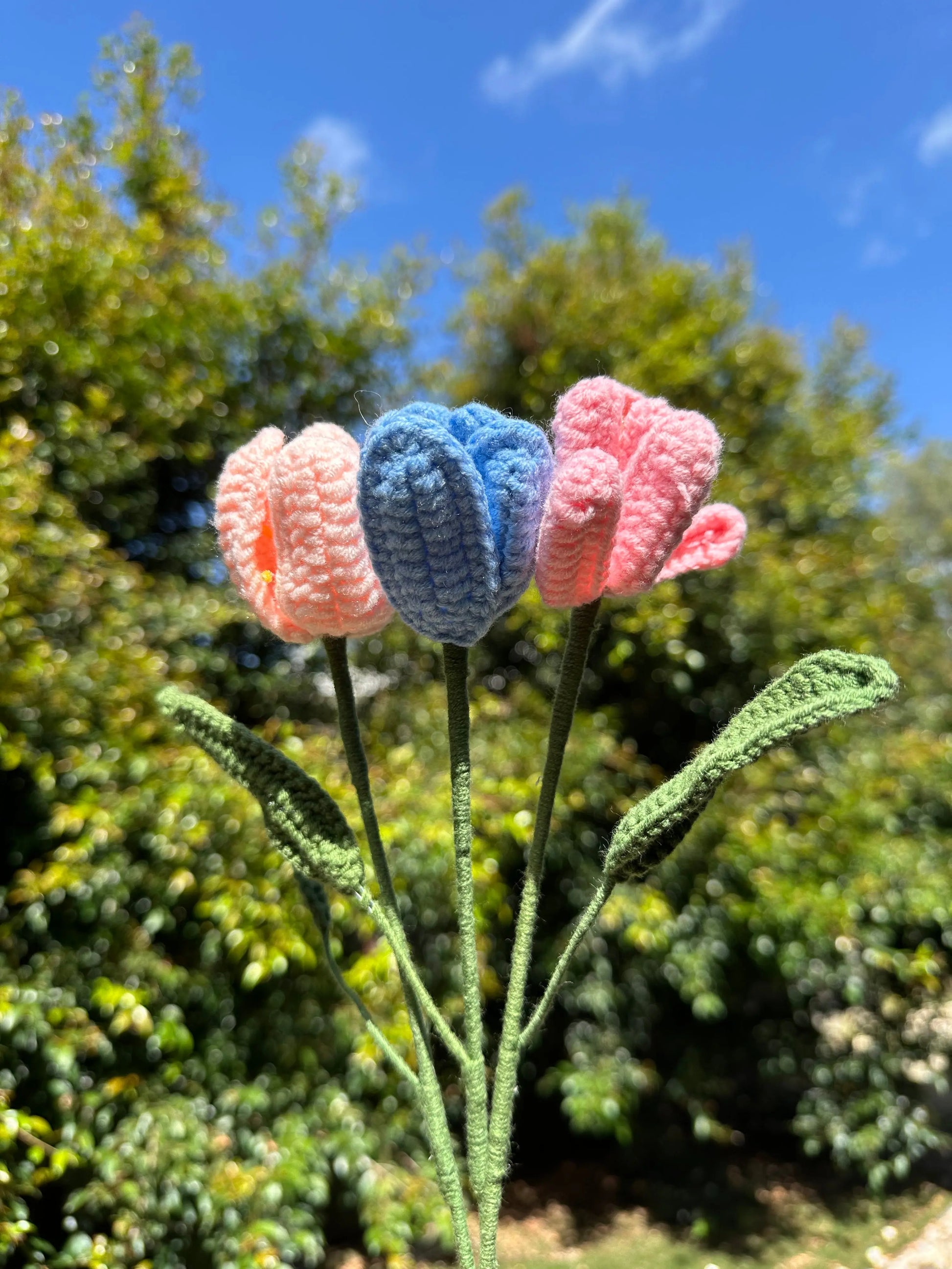 Hand knitted Blossom Tulip Sunday's Creative