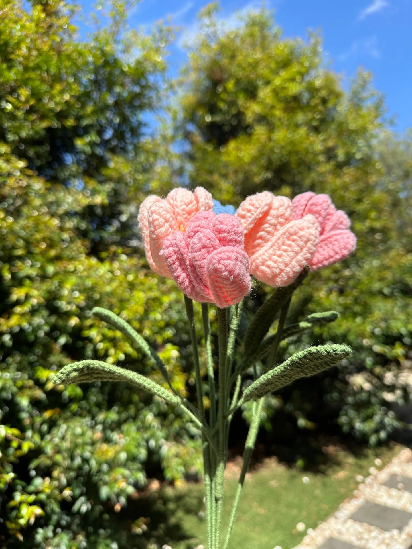 Hand knitted Blossom Tulip Sunday's Creative