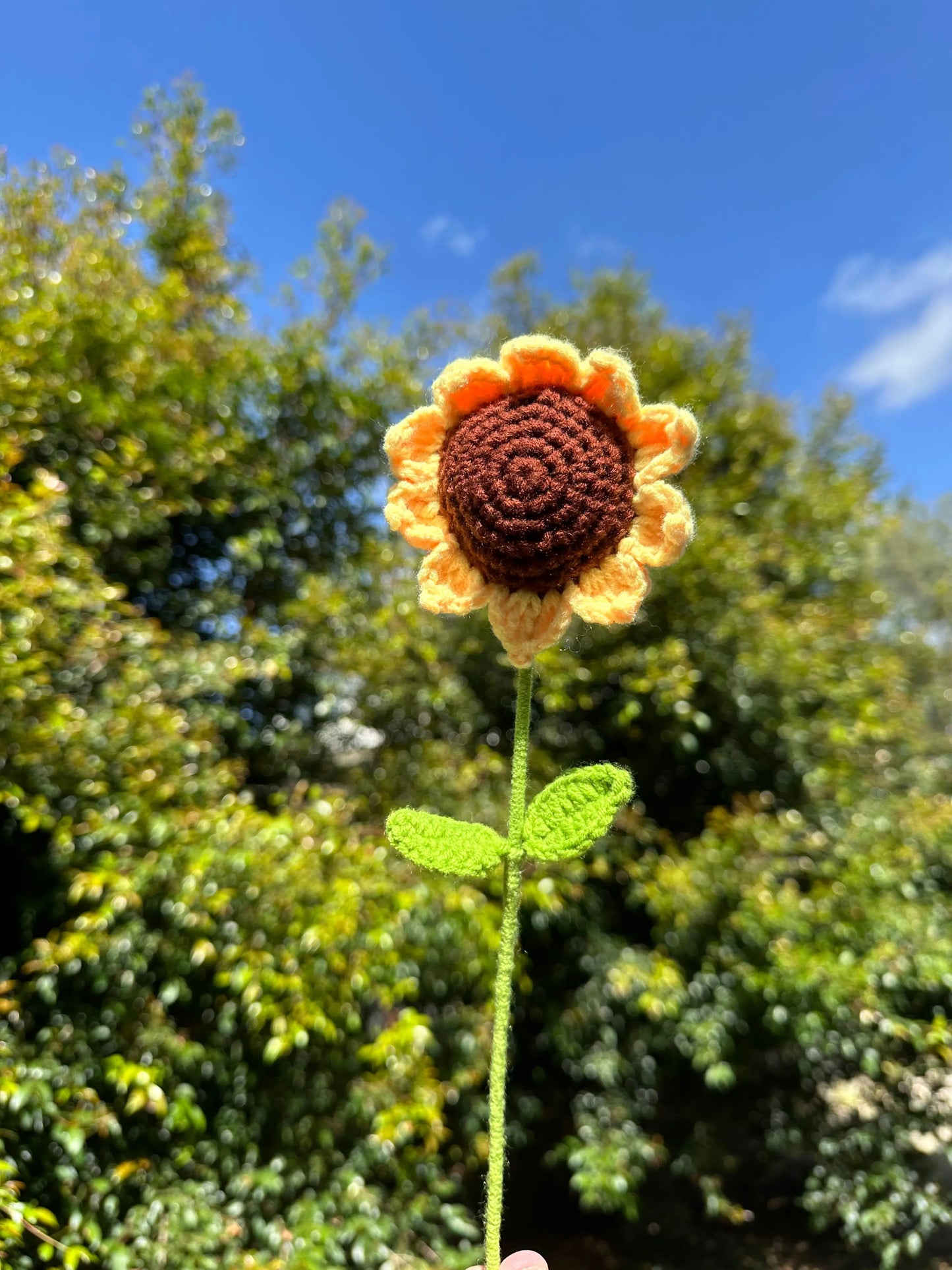 Hand knitted Woolen Sunflowers Sunday's Creative