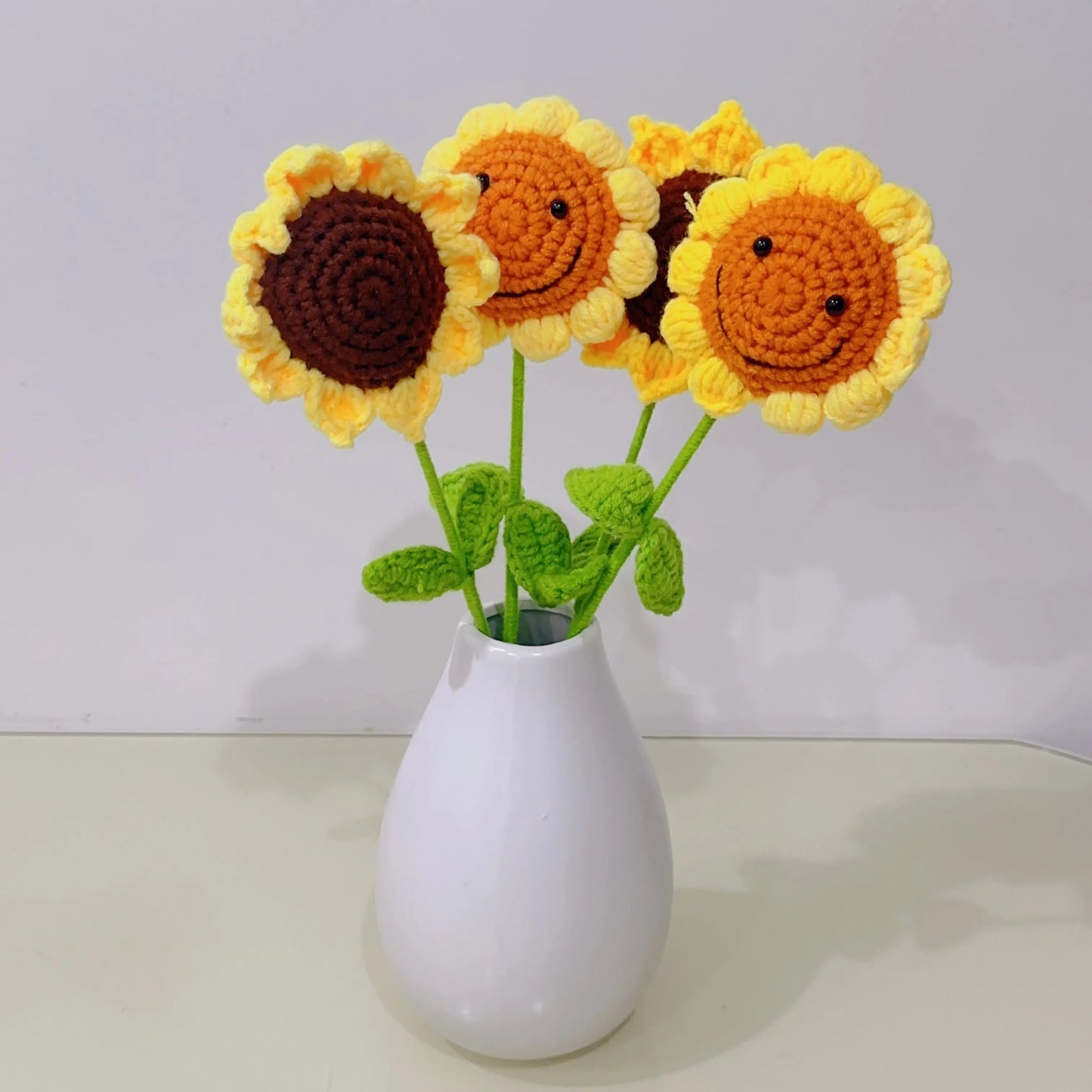 Hand knitted Woolen Sunflowers Sunday's Creative