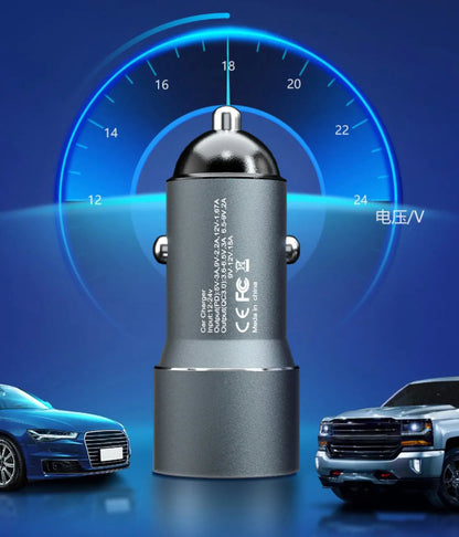 PD Type C and USBA 30W USB Car Charger Quick Charge Sunday's Creative