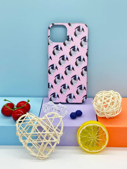Personalized iPhone Samsung with backgroud color Cases (Multi Face Pattern) Sunday's Creative