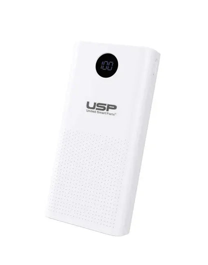 USP Power Bank 20K mAh (20000mAh) White with 2 USB Outputs and 2 Input Sunday's Creative