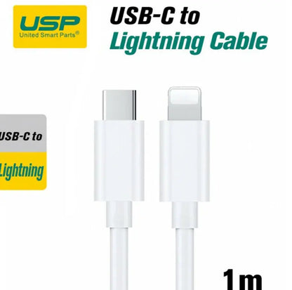 USP USB-C to Lighting charging Cable 1M or 2M for iPhone High Quality Sunday's Creative