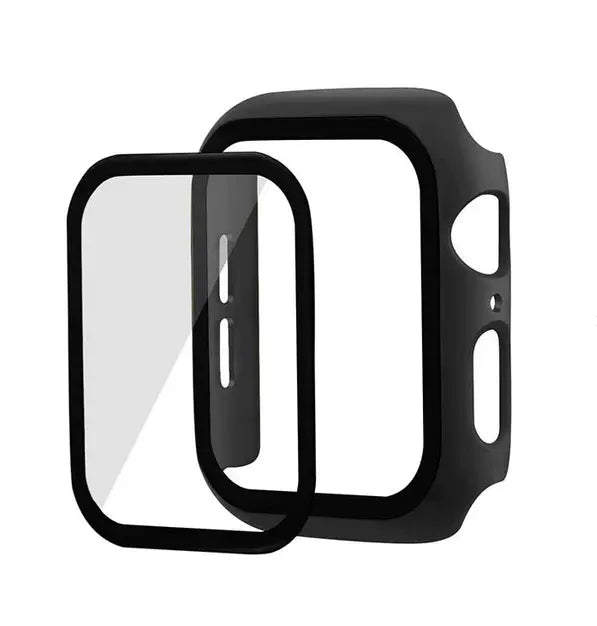 iWatch Series SE 8 7 6 5 4 3 Case Full Glass Case 38 41 45 40 44mm Sunday's Creative