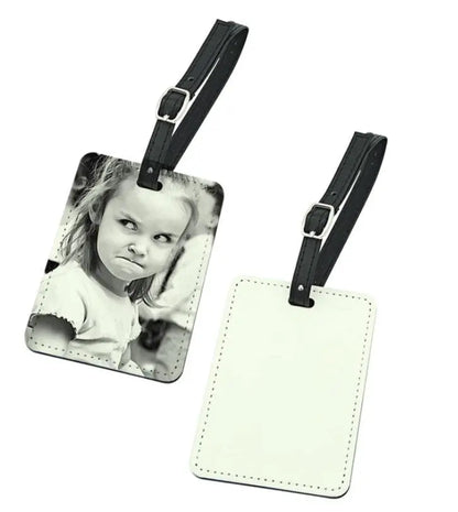 Personalized PU Leather made Travel Luggage Tags Suitcase Label Sunday's Creative