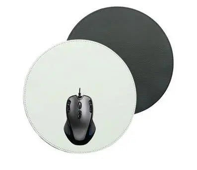 Personalized PU Leather PU Leather Mouse Pad Round Shape Sunday's Creative
