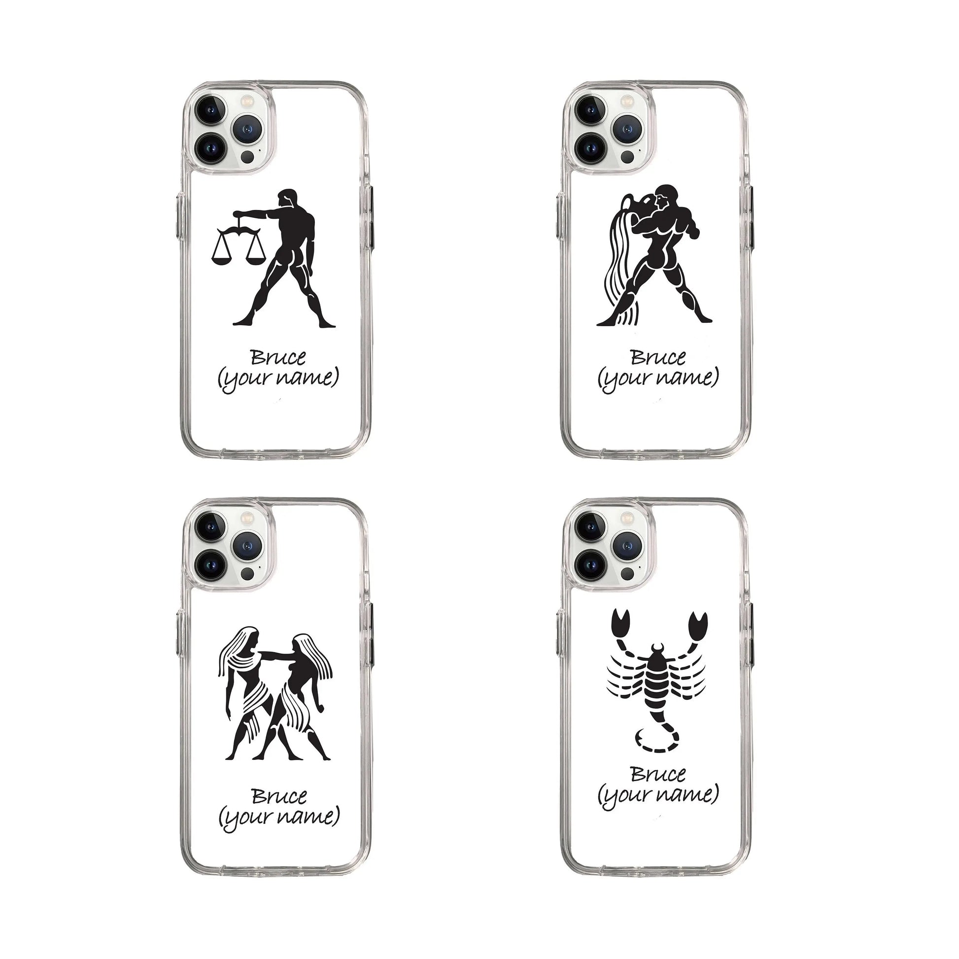 iPhone 6 to 8plus| Zodiac Signs Transparent Case Sunday's Creative