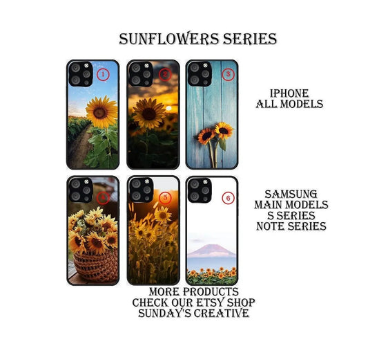 Designed phone cases Sunflowers series Sunday's Creative