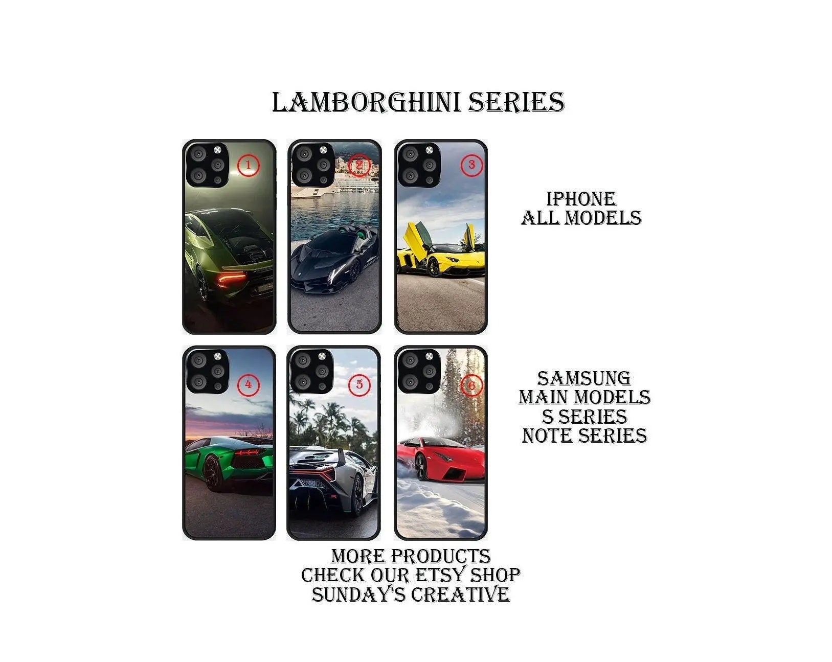 Designed phone cases Lamborghini series - Sunday's Creative