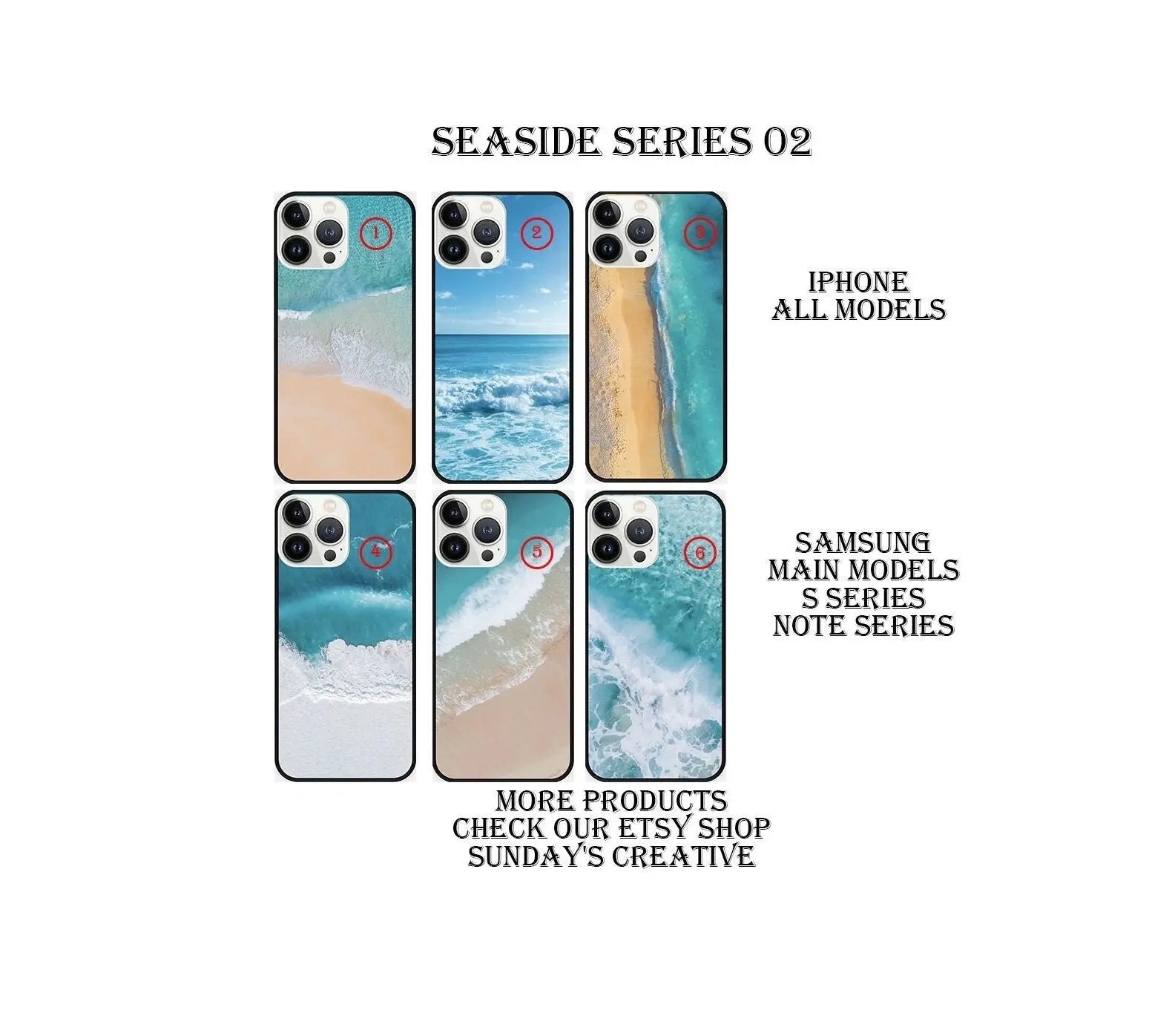 Designed phone cases Seaside series 02 Sunday's Creative