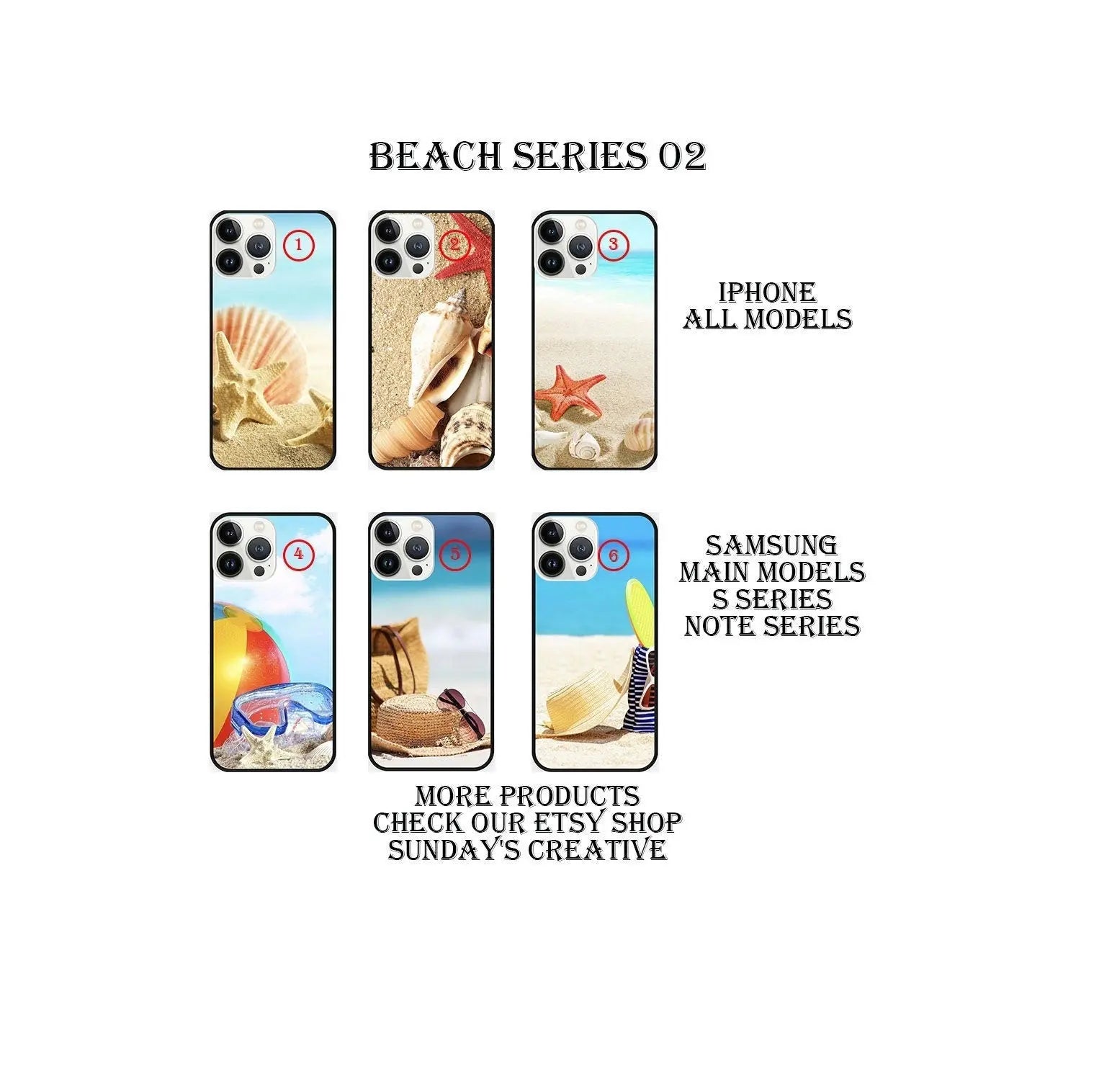 Designed phone cases Beach series 02 Sunday's Creative