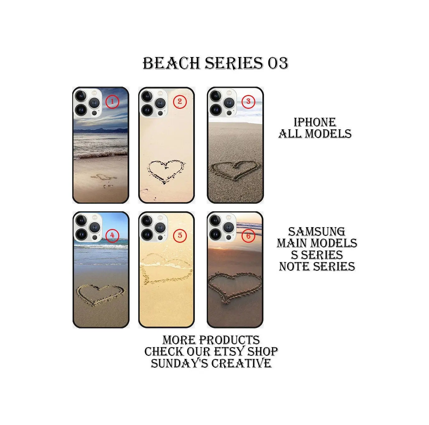 Designed phone cases Beach series 03 Sunday's Creative